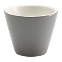 Porcelain Matt Slate Grey Conical Bowl
